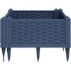 Sodo lovelis su kuoliukais, pilkas, 42,5x42,5x28,5cm, PP