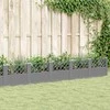 Sodo lovelis su kuoliukais, pilkas, 363,5x43,5x43,5cm, PP