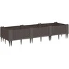 Sodo lovelis su kuoliukais, rudas, 125x40x28,5cm, PP