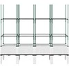 Sodo lovelis su treliažu, baltos spalvos, 160x40x142,5cm, PP
