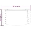 Sodo lovelis, žalias, 80x80x36cm, plienas