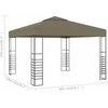 Sodo palapinė, taupe spalvos, 3x3m, 180 g/m²