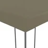 Sodo pavėsinė su lempučių girliandomis LED, taupe, 3x3m