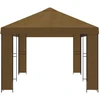 Sodo Paviljonas 6 x 3 m Taupe Poliesteris ir plienas 190 gsm