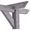 Sodo pergolė, pilkos spalvos, 200x40x205cm, impregnuota pušis