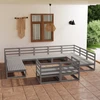 Lauko baldų komplektas Sodo poilsio baldų komplektas, 11 dalių, pušies masyvas