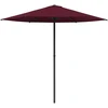 Sodo skėtis 230 x 230 cm Poliesteris Stačiakampio Bordo raudona
