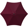 Sodo skėtis 270 x 270 cm Poliesteris Stačiakampio Bordo raudona