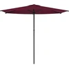 Sodo skėtis 270 x 270 cm Poliesteris Stačiakampio Bordo raudona