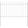Sodo tvora 9 pcs Balta 15,3 x 1,2 m Miltelinis plienas
