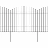 Sodo tvora su iečių viršug., juoda, (1,5-1,75)x10,2m, plienas