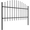 Sodo tvora su iečių viršug., juoda, (1-1,25)x15,3m, plienas