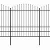 Sodo tvora su iečių viršug., juoda, (1,75-2)x15,3m, plienas
