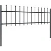 Sodo tvora su iečių viršugal., juoda, 15,3x0,6m, plienas