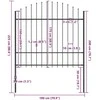 Lauko tvora su iečių viršug., juoda, (1,5-1,75)x1,7m, plienas