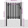 Sodo vartai, antracito spalvos, 1x1,5m, plienas