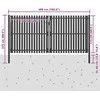 Sodo vartai, antracito spalvos, 4x2,25m, plienas