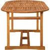 Lauko baldų komplektas Sodo valgomojo komplektas, 7 dalių, 180x90x75 cm, akacija