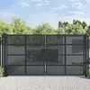 Sodo vartai, antracito spalvos, 400x175cm, plienas
