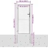 Sodo vartai, sidabrinės sp., 105x225cm, galvanizuotas plienas