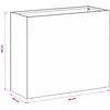 Sodo vazonas 2 vnt Antracito 50 x 20 x 40 cm