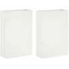 Sodo vazonas 2 vnt Balta 50 x 20 x 75 cm