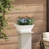 Sodo vazonas 5 pcs Balta 35 x 35 x 15 cm
