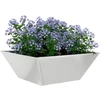 Sodo vazonas 5 pcs Sidabro 40 x 40 x 15 cm Cinkuota plienas