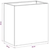 Sodo vazonas Antracito 50 x 30 x 40 cm Šaltai valcuotas plienas