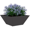 Sodo vazonas Juoda 35 x 35 x 15 cm Šaltai valcuotas plienas