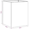 Sodo vazonas Juoda 40 x 40 x 50 cm Šaltai valcuotas plienas
