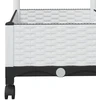 Sodo vazonas su treliu ir ratais Balta 80 x 40 x 131,5 cm PP