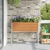 Sodo vazonas Šviesiai rudas 100 x 45 x 90 cm Cinkuota plienas
