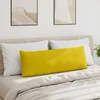 Sofa Pagalvės 2 vnt. Geltona 120 x 40 cm Kordūrinis audinys