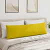 Sofa Pagalvės 2 vnt. Geltona 145 x 40 cm Kordūrinis audinys