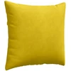 Sofa Pagalvės 2 pcs Geltona 45 x 45 cm Kordūrinis audinys