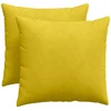 Sofa Pagalvės 2 pcs Geltona 50 x 50 cm Kordūrinis audinys