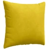 Sofa Pagalvės 2 pcs Geltona 50 x 50 cm Kordūrinis audinys