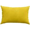Sofa Pagalvės 2 pcs Geltona 60 x 40 cm Kordūrinis audinys