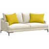 Sofa Pagalvės 2 vnt. Geltona 70 x 50 cm Kordūrinis audinys
