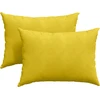 Sofa Pagalvės 2 pcs Geltona 70 x 50 cm Kordūrinis audinys