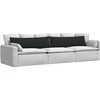Sofa Pagalvės 2 vnt. audinys Juoda 145 x 40 cm