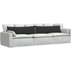 Sofa Pagalvės 2 vnt. Juoda 145 x 40 cm Kordūrinis audinys