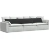 Sofa Pagalvės 2 pcs Juoda 200 x 40 cm Kordūrinis audinys