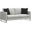 Sofa Pagalvės 2 vnt. audinys Juoda 45 x 45 cm