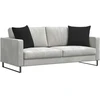 Sofa Pagalvės 2 pcs Juoda 50 x 50 cm Kordūrinis audinys