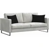 Sofa Pagalvės 2 vnt. audinys Juoda 60 x 40 cm