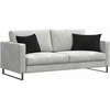 Sofa Pagalvės 2 vnt. Juoda 60 x 40 cm Kordūrinis audinys