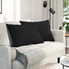 Sofa Pagalvės 2 vnt. audinys Juoda 70 x 50 cm