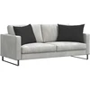 Sofa Pagalvės 2 vnt. audinys Juoda 70 x 50 cm